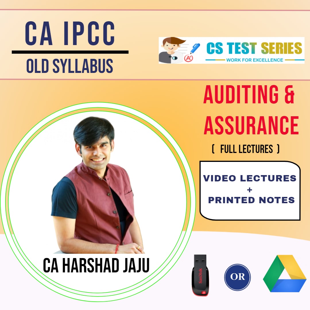 CA IPCC GROUP II Auditing and Assurance Full Lectures By CA HARSHAD JAJU